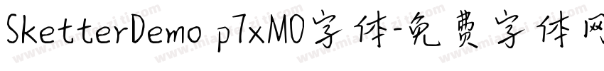 SketterDemo p7xMO字体字体转换